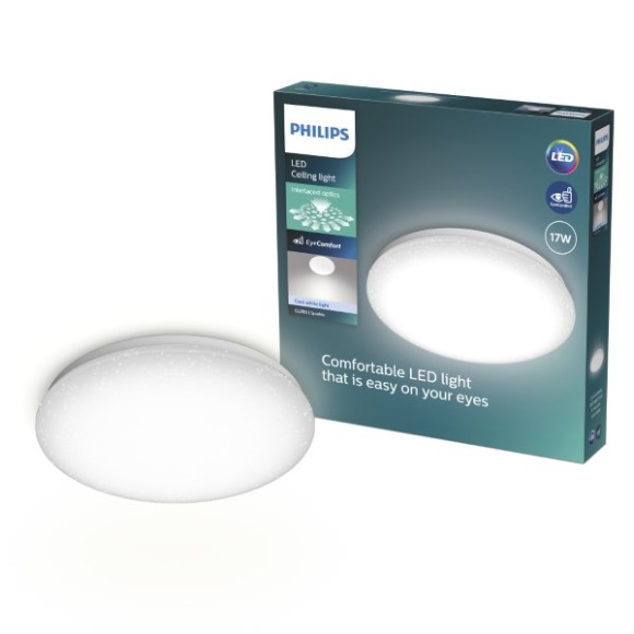 Philips 8721103069030 LED Deckenleuchte CL200  | 17W integrierte LED-Quelle | 1900lm | 4000K | weiß