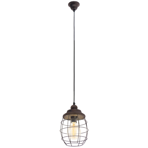 Eglo VINTAGE 49219 Pendelleuchte Bampton braune Patina 1X60W