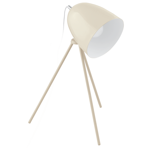 Eglo VINTAGE 49336 Tischleuchte DUNDEE Sandfarbe 1X60W