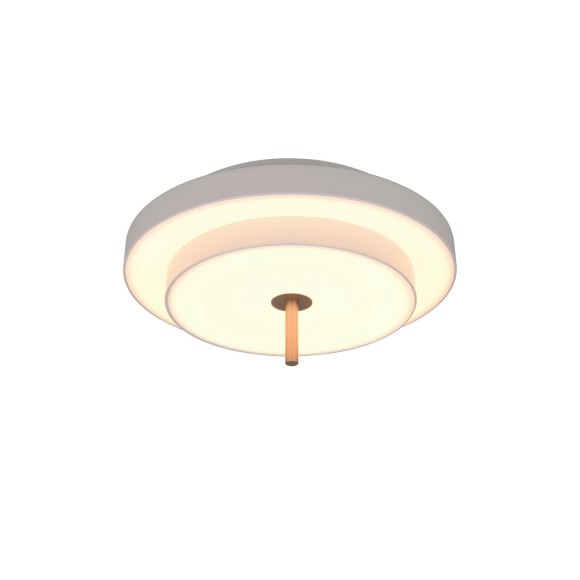 Trio T640210176 LED Deckenleuchte KEATON | 34W integrierte LED-Quelle | 1x4000lm | 2300+3000+4000K | Trio - SwitchDimmer | grau