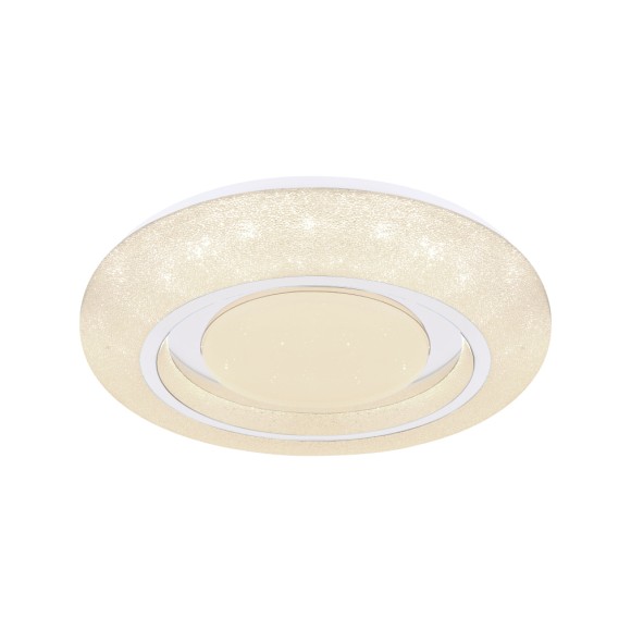 Globo 483111-24 LED Deckenleuchte Rada 1x24W | 1800lm | 3000-6000K - funkelnder Effekt, dimmbar, weiß, opal