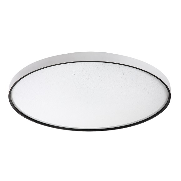 Rabalux 71451 LED Deckenleuchte Zerava | 80W integrierte LED-Quelle | 4400lm | 3000-6500K | Fernbedienung | Dimmer | schwarz