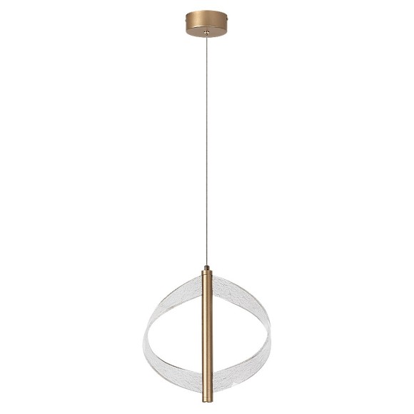 Rabalux 72464 LED Pendelleuchte Olyssia | 8W integrierte LED-Quelle | 340lm | 3000K | Seilleuchte | gold