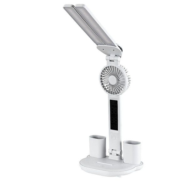 Rabalux 74030 LED Tischlampe Novilo | 7W integrierte LED-Quelle | 420lm | 3000/4000/6000K | mit Schalter | weiß