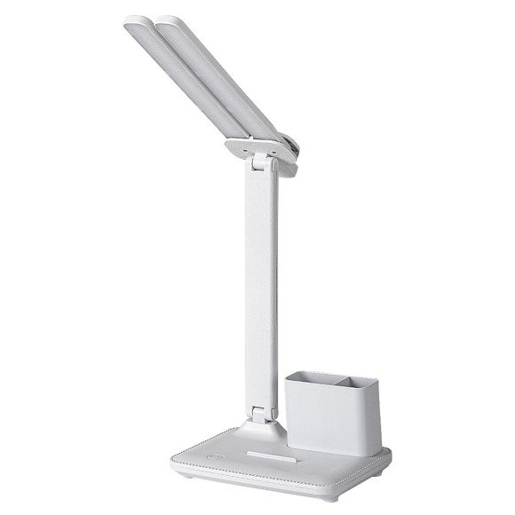 Rabalux 74032 LED Tischlampe Elumo | 5W integrierte LED-Quelle | 300lm | 3000/4000/6000K | mit Schalter | Dimmer | weiß