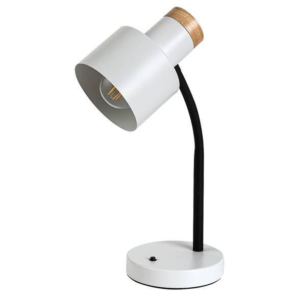 Rabalux 74098 Tischlampe Pastro E27 | mit Schalter | weiß
