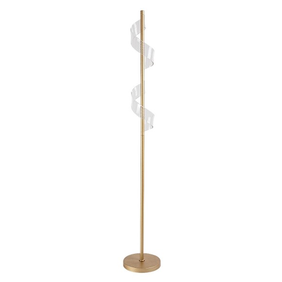 Rabalux 74415 LED Stehlampe Zofrael | 12W integrierte LED-Quelle | 760lm | 3000K | mit Schalter | gold