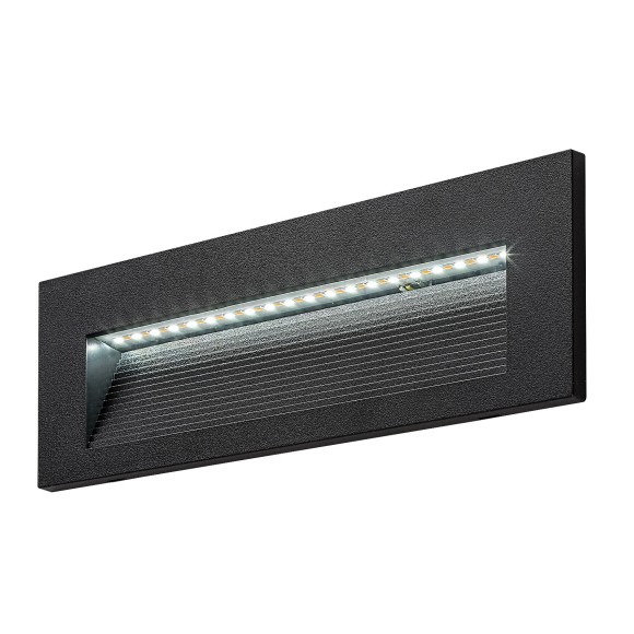 Rabalux 77190 LED Außenwandleuchte Kavala | 6W integrierte LED-Quelle | 250lm | 3000/4000/6000K | schwarz