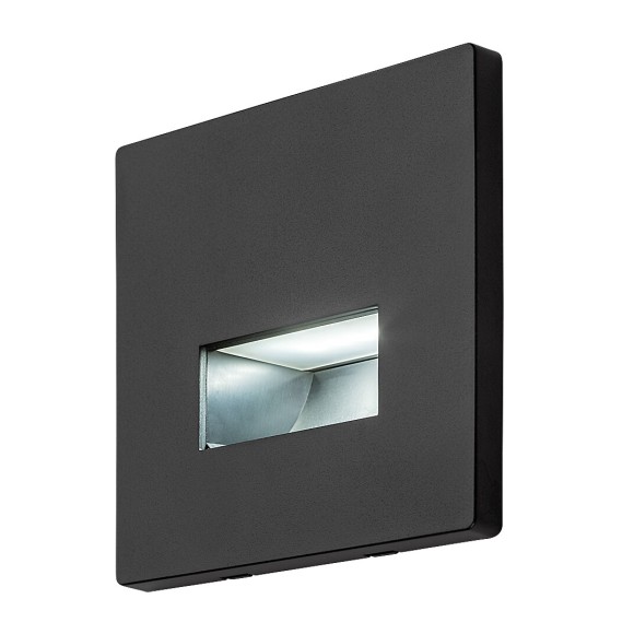 Rabalux 77195 LED Außenwandleuchte Lunca | 1W integrierte LED-Quelle | 15lm | 3000/4500/6500K | schwarz