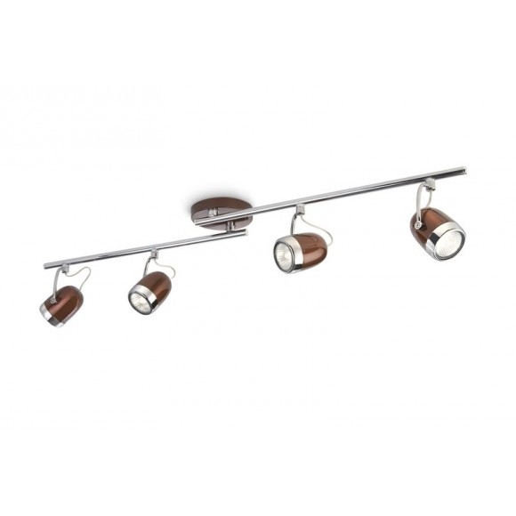 Philips Deckenleuchte BALSA 4x35W GU10 - mattiert braun