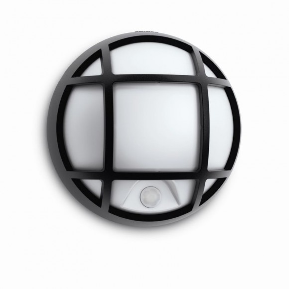 Philips LED Außenwandleuchte mit Bewegungssensor 1x3W EAGLE - schwarz