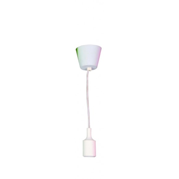 LEDKO 00388 Pendelleuchte 1x40W | E27 - weiß