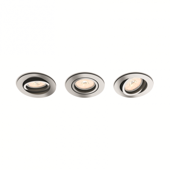 Philips 50393/11/PN-Decken- und Spotleuchte Donegal 1x5,5W | GU10 - 3er Set