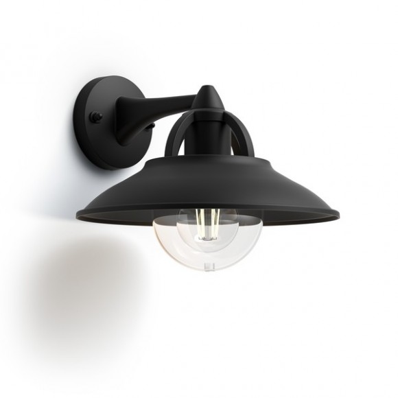 Philips 17381/30 / PN Außenwandlampe Kormoraner 1x42w | E27 | IP44 - schwarz