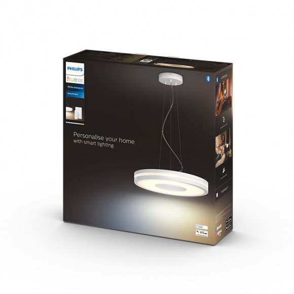Philips Hue 8718696175293 LED Deckenleuchte Being 1x39w | 3000lm | 2200-6500k - dimmbar, Bluetooth, White Ambiance, weiß