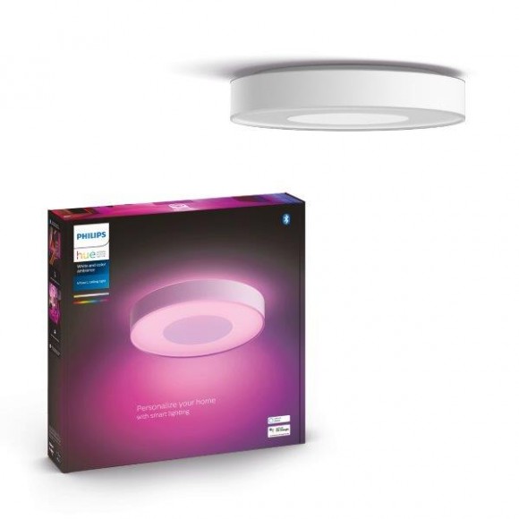 Philips Hue 41163/31 / P9 LED-Deckenleuchte Infuse L 1x525w | 3700lm | 2200-6500K | RGB - White and color Ambiance, dimmbar, Bluetooth, weiß