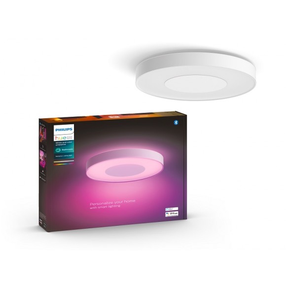 Philips Hue 41168/31 / P9 LED Badezimmerleuchte Deckenleuchte Xamento L 1x525w | 3700lm | 2200-6500K | RGB - dimmbar, Bluetooth, White and color Ambiance, weiß