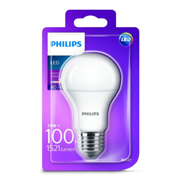 Philips 101381/00/11 LED Lampe 1x13W | E27 | 2700K