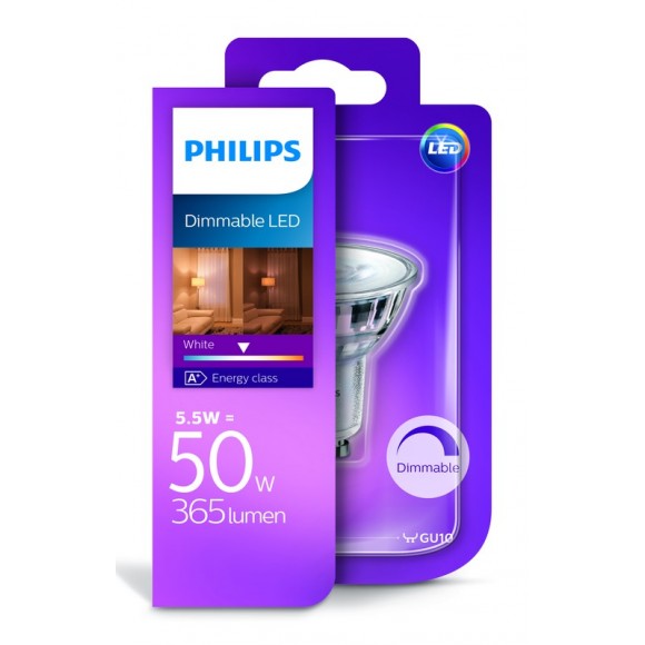 Philips 10138D/50/31 LED Leuchtmittel 1x5,5W | GU10 | 3000K