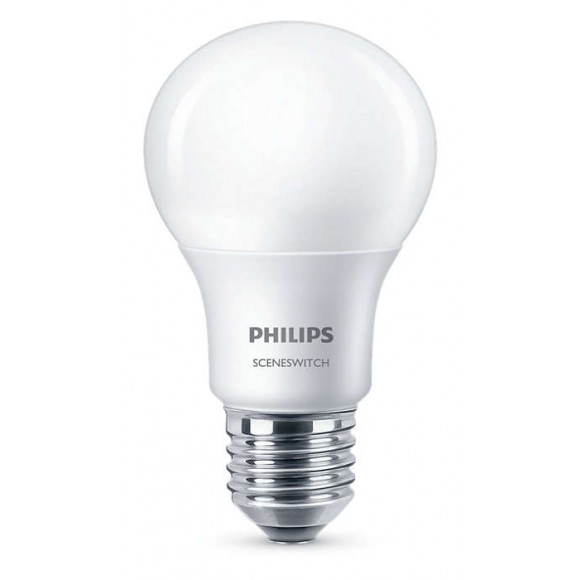 Philips 8718696588840 LED Leuchtmittel 2-5-8W | 2200-2500-2700K | E27 - Funktion SceneSwitch
