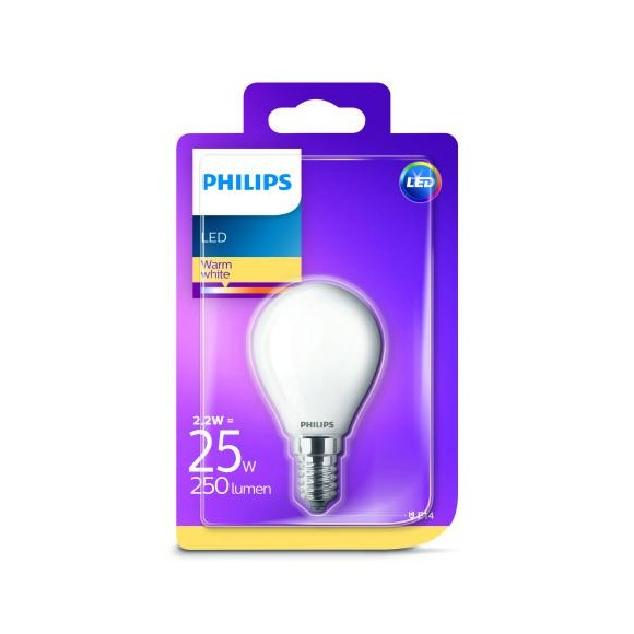 Philips 8718696706275 LED Lampe 1x2,2W | E14 | 2700K