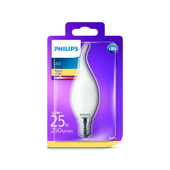 Philips 8718696706350 LED Lampe 1x2,2W | E14 | 2700K
