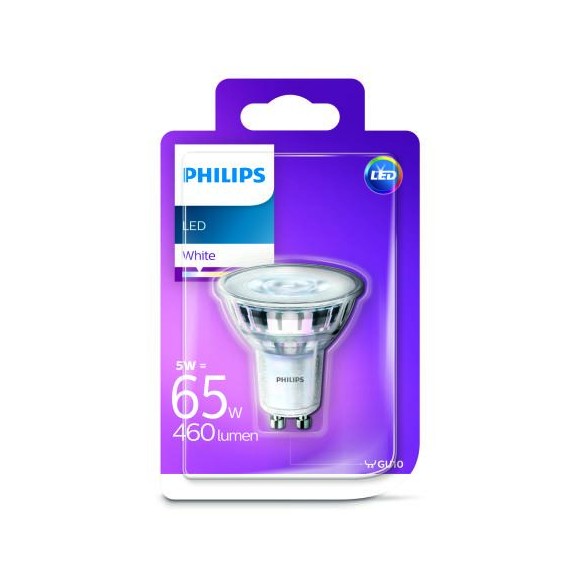 Philips 8718696733431 LED Lampe 1x5W | GU10 | 3000K