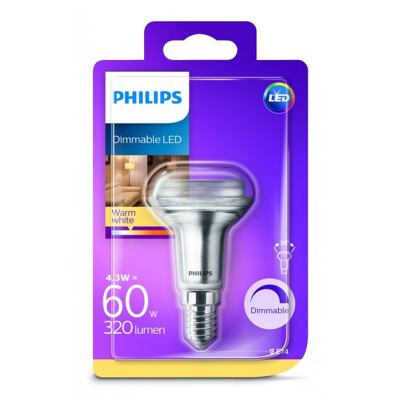 Philips 8718696811559 LED Lampe 1x4W | E14 | 2700K
