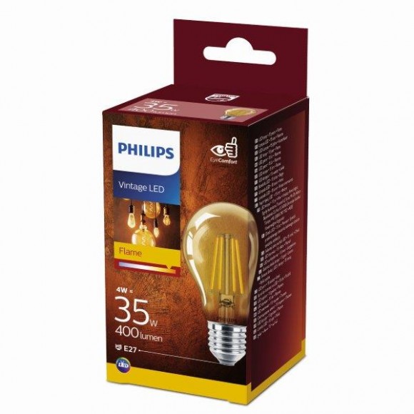 Philips 8718699673529 LED Lampe Classices Vintage 1x4W | e27 | 2700K EYECOMFORT