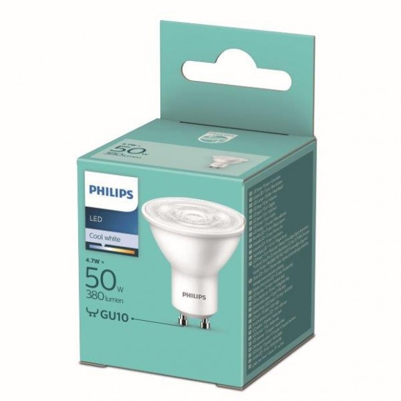Philips 8719514257528 LED-Lampe 1x4,7w-50w | Gu10 | 380lm | 4000k - weiß
