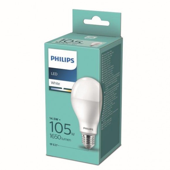 Philips 8719514263222 LED-Lampe 1x14,5W-105W | E27 | 1650lm | 3000k - weiß