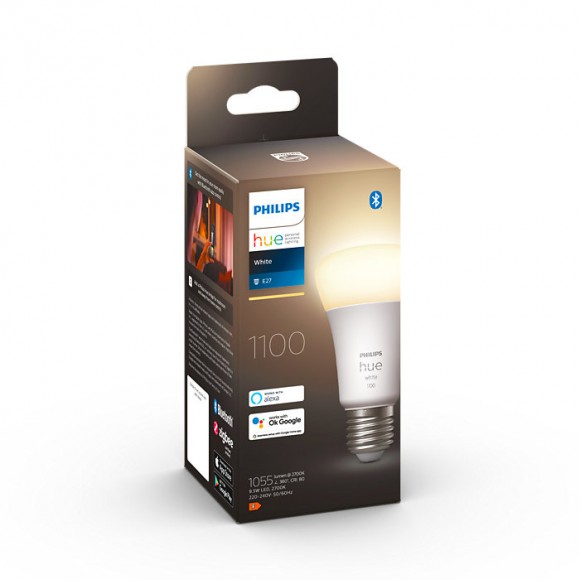 Philips Hue 8719514288232 LED-Lampe A60 1x9,5w | E27 | 1100lm | 2700k - weiß, dimmbar, Bluetooth
