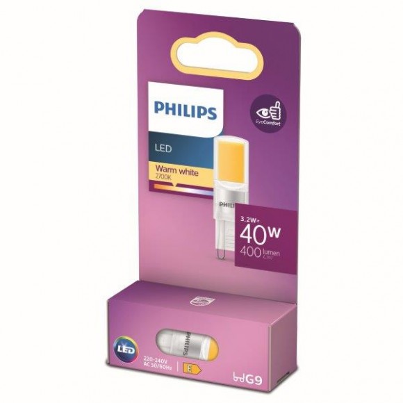 Philips 8719514303751 LED-Lampe 3,2W / 40W | G9 | 400lm | 2700k