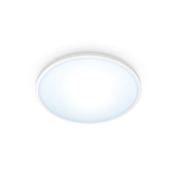 WiZ Tunable White 8719514337978 LED Deckenleuchte SuperSlim 1x14w | 1400lm | 2700-6500k - dimmbar, weiß