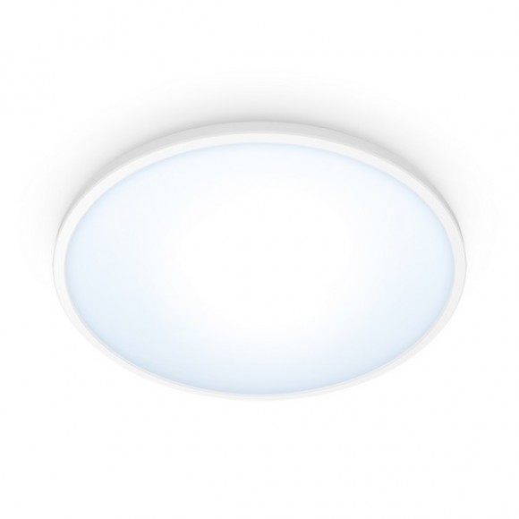 WiZ Tunable White 8719514338012 LED Deckenleuchte SuperSlim 1x16w | 1600lm | 2700-6500k - dimmbar, weiß