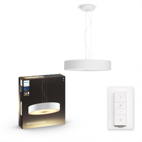 Philips Hue 8719514341319 LED Hängende Deckenleuchte Fair 1x25w | 2900lm | 2200-6500k - Bluetooth, dimmbare, Fernbedienung, White Ambiance, weiß