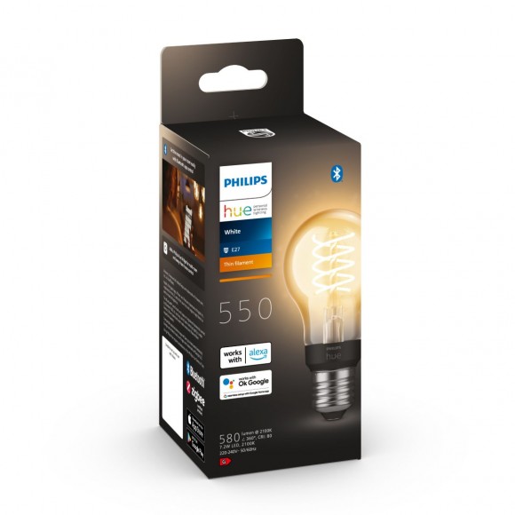 Philips 8719514342941 LED intelligente Lampe | 7W E27 | 550 lm | 2100K