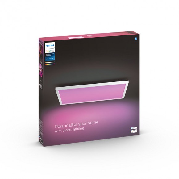 Philips Hue 8719514355071 LED-Panel Surimu 1x60w | 4200lm | 2200-6500K | RGB - White and color Ambiance, dimmbar, Bluetooth, weiß