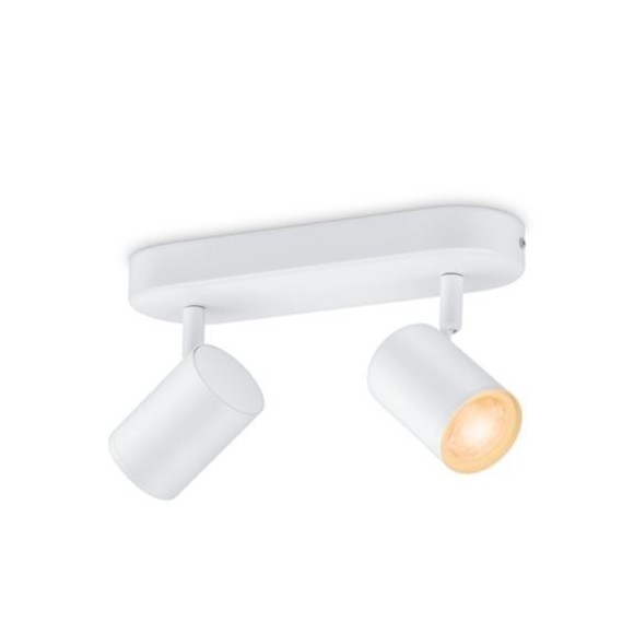 WiZ Tunable weiß 8719514551770 LED Spotleuchte Imageo 2x5 | Gu10 | 690lm | 2700-6500k - dimmbar, weiß