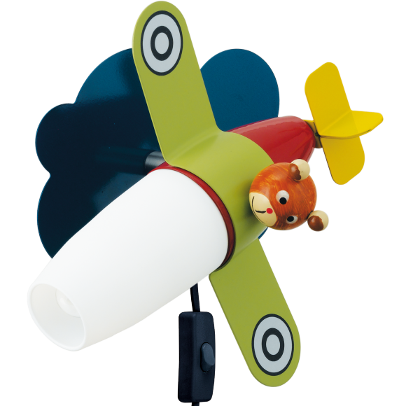 Eglo 93186 SIRO 1 Flugzeug 1xLED E14 Wandleuchte