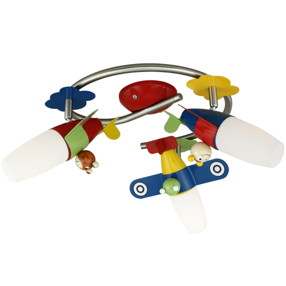 Eglo 93187 SIRO 1 Flugzeug 3xLED E14 Deckenleuchte
