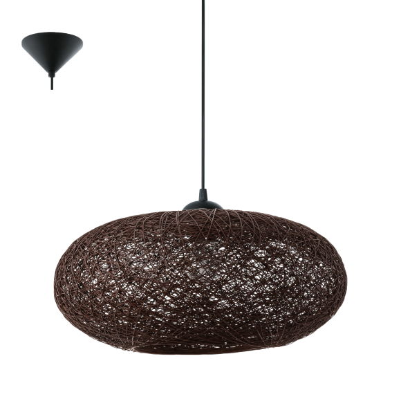 Eglo 93375 Campile E27 1X60W Hängeleuchte Weiden Design