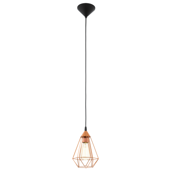 Eglo VINTAGE 94193 Pendelleuchte TARBES Kupfer E27 1x60W