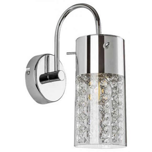 Rabalux 2194 Badezimmer-Wandleuchte Niagara 1x40W | E14 | IP44 - transparent, Chrom