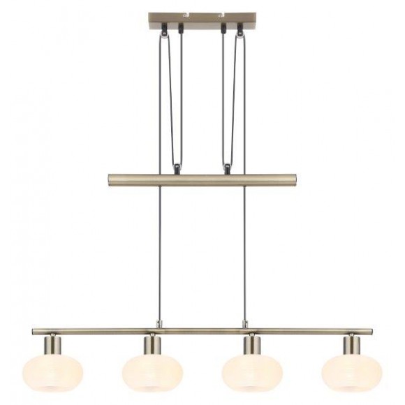 Rabalux 3917 Sorina 4x40w Hängende Deckenleuchte | E14 - Messing, weiß