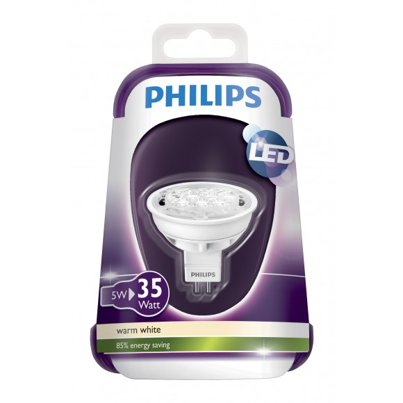Philips LED Leuchtmittel 5W (35 W) GU53 WW 12V MR16 36D ND/4 Spotleuchte