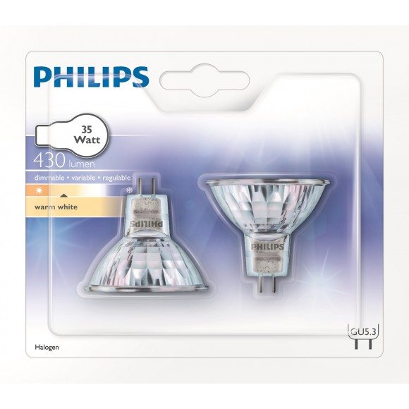 Philips Hal-Dich Punkt Leuchtmittel 2y 35W GU53 12V 36D 2BC/10 - 2 Stück
