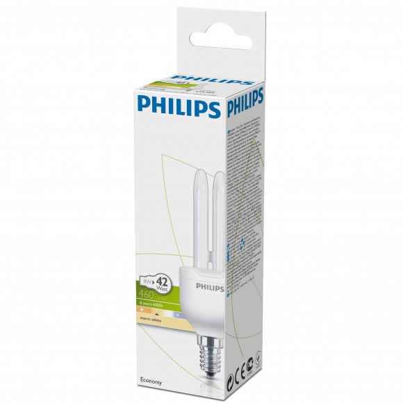 Philips 8718291658375 Leuchtmittel Economy-Stick 1x8W| E14 | 2700K
