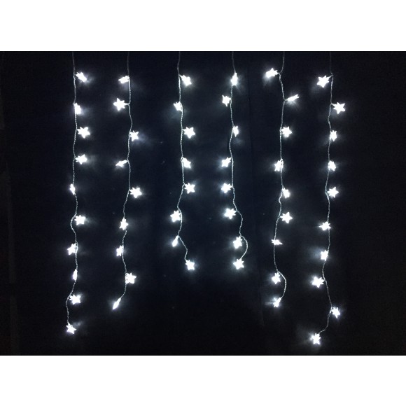 LED Weihnachtslichterkette kaltweiß - Sterne 32124 Länge 1 m, IP20 - Innenbereich