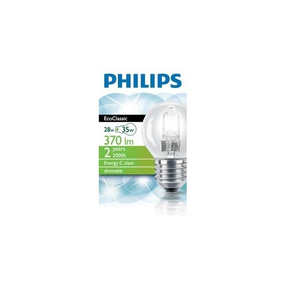 Halogen Leuchtmittel Classic 28W E27 230V P45 CL 1CT/20
